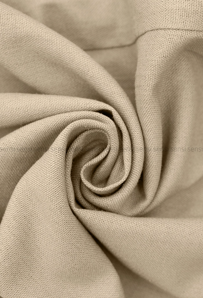 شلوار لینن دوغزن کمر بندی کد1005393